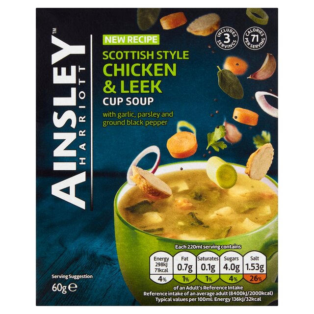 Ainsley Harriott Scottish Chicken & Leek Cup Soup   60g - McGrocer