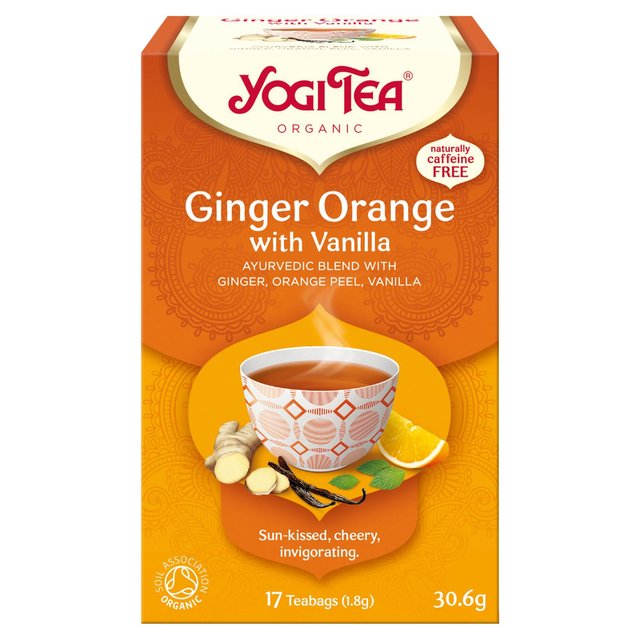 Yogi Tea Organic Ginger Orange with Vanilla Tea Bags   17 per pack GOODS M&S   