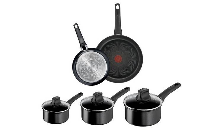 Tefal Titanium Excellence 5 Piece Aluminium Pan Set GOODS Argos