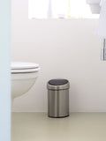 Brabantia Matt Steel Fingerprint Proof 3L Touch Bin