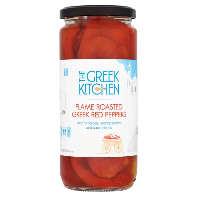 The Greek Kitchen Flame Roasted Red Peppers   450g GOODS M&S   