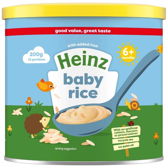 Heinz Baby Rice Porridge Baby Food 6+ Months   200g - McGrocer