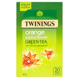 Twinings Orange & Lotus Flower Green Tea   20 per pack GOODS M&S   