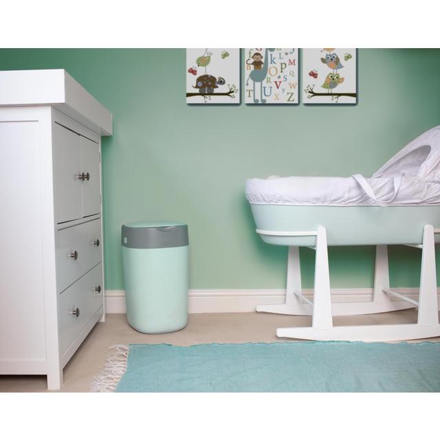 Tommee Tippee Twist & Click Green Nappy Bin Includes 1x Refill Cassette GOODS M&S   