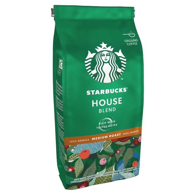 STARBUCKS House Blend Medium Roast Ground Coffee   200g GOODS M&S   