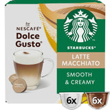 STARBUCKS Latte Macchiato Coffee Pods by NESCAFE Dolce Gusto   12 per pack
