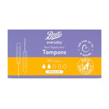 Boots Everyday Non Applicator Tampons Regular x24 - McGrocer