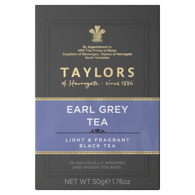 Taylors Earl Grey Teabags   20 per pack GOODS M&S   