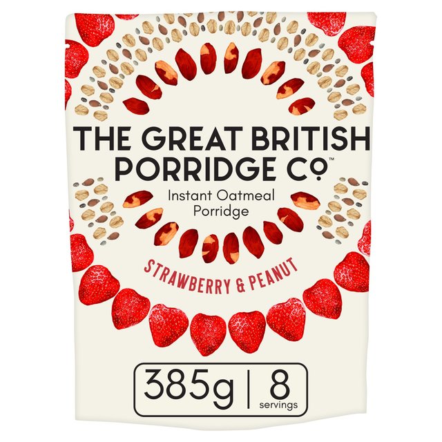 The Great British Porridge Co Strawberry & Peanut Instant Porridge   385g GOODS M&S   