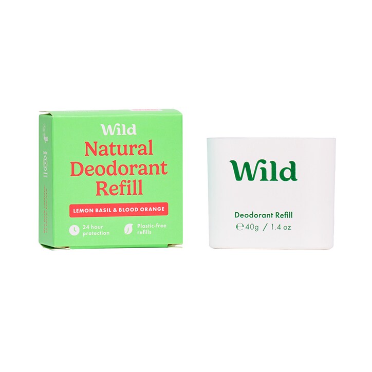 WILD Pomegranate & Pink Peppercorn Natural Deodorant Refill 40g - McGrocer