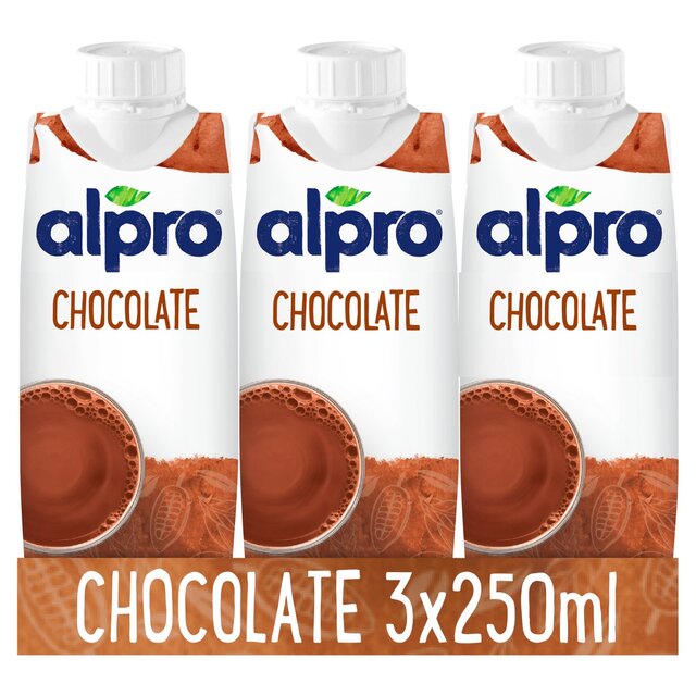Alpro Soya Chocolate Long Life Drink   3 x 250ml - McGrocer