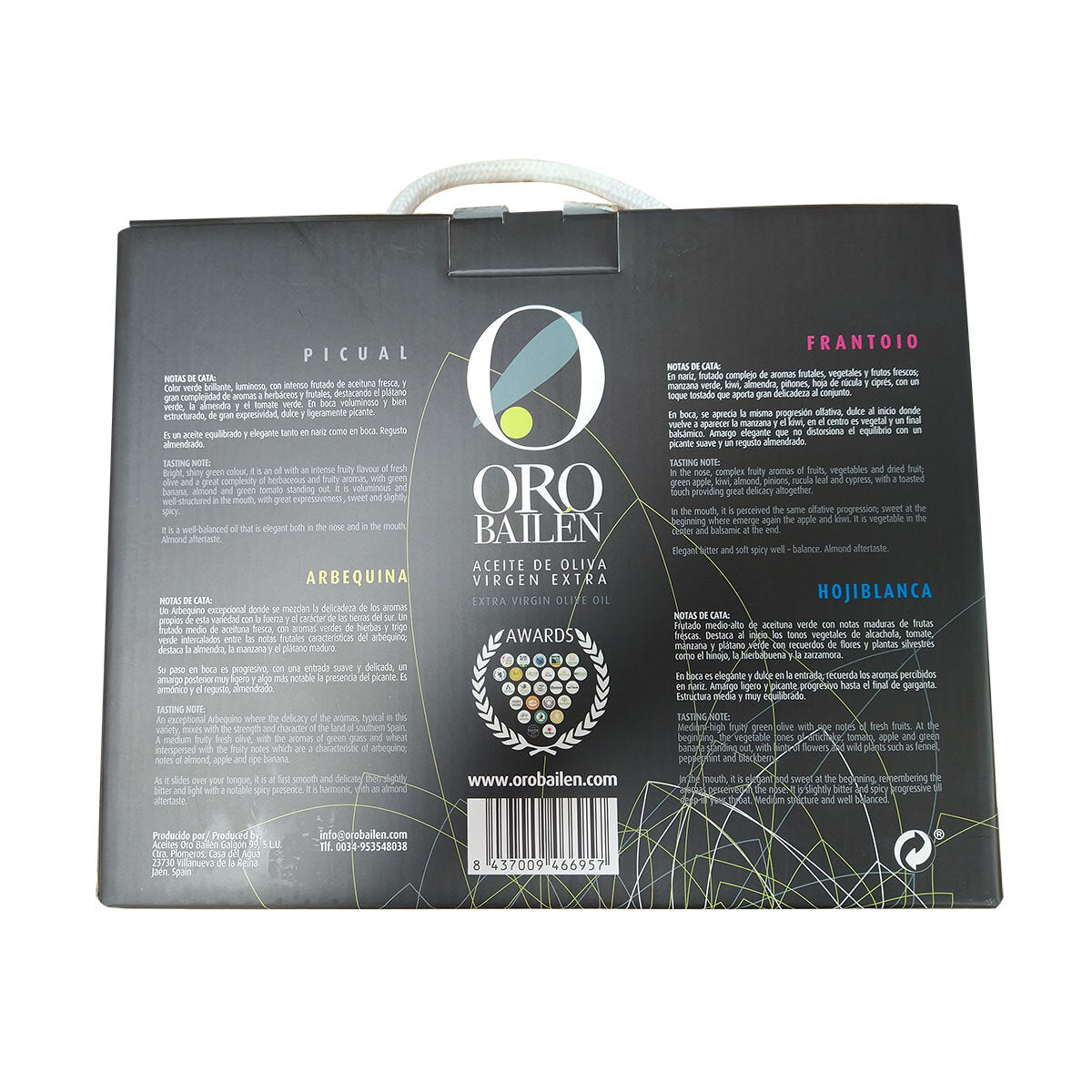 Oro Bailen Extra Virgin Olive Oil Variety Pack, 4 x 250ml - McGrocer