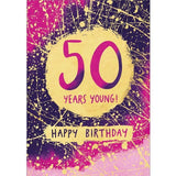 50 Years Young 50th Birthday Card - McGrocer