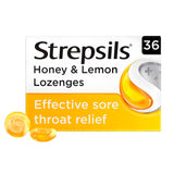 Strepsils Honey & Lemon Lozenges for Sore Throat x36 GOODS ASDA   