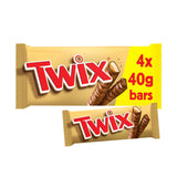 Twix Caramel & Milk Chocolate Fingers Twin Biscuit Snack Bars Multipack 4 x 40g GOODS ASDA   
