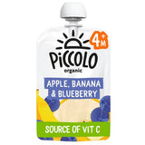 Piccolo Apple Banana  Blueberry Organic Pouch 4mths