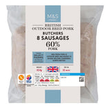MS Butchers 8 Pork Sausages