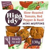 Higgidy Slow-Roasted Tomato Basil  Pine Nut Mini Muffins