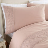Catherine Lansfield Broderie Anglaise Single Duvet Set