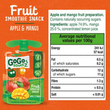 GoGo squeeZ Fruit Smoothie Snack Apple and Mango