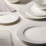 MS Collection 12 Piece Hampton Dinner Set Grey