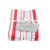 Belgravia Basket Weave Tea Towels Red