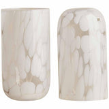 M&S Speckled Hi Ball Glasses, White