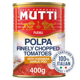 Mutti Polpa Finely Chopped Italian Tomatoes  Garlic