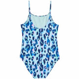 MS Girls Animal Swimming Costume 8-9 Years Blue