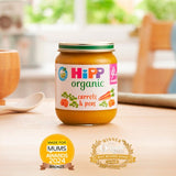 HiPP Organic Carrots  Peas Baby Food Jar 4months
