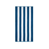 MS Pure Cotton Striped Sand Resistant Beach Towel One Size Navy