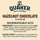 Quaker Oat So Simple Hazelnut Chocolate Porridge Cereal Sachets