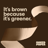 Naked Paper Unbleached Super Soft Extra Long Bamboo Toilet Paper