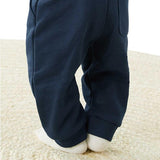 MS Baby Boys Cotton Rich Plain Joggers Navy 6-9 Months