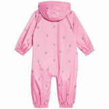 MS Girls Strawberry Hooded Puddlesuit 6-9 Months Pink