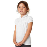 M&S Girls Regular School Polo, 6-7 Years, White