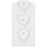 MS Girls Slim Fit Easy Iron School Blouses 9-10 Years White