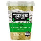 Yorkshire Provender Pea  Creme Fraiche With Spinach