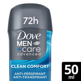 Dove MenCare Advanced Care Clean Comfort Anti-Perspirant Stick