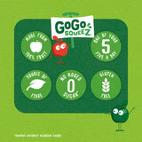 GoGo squeeZ Fruit Smoothie Snack Apple 4X90g
