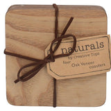 Creative Tops Oak Veneer Coasters