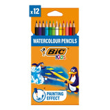 BIC Kids Watercolour Pencils Wallet of 12