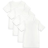 MS Cotton Short Sleeve Vests 9-10 Years White