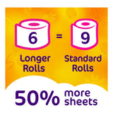 Cushelle Quilted Sunshine Daisy Toilet Roll, 50% More Sheets