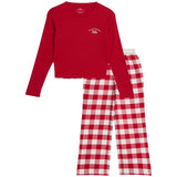 MS Rib Check PJs 7-8 Years Red