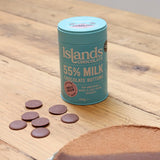 Islands Chocolate 55 Milk Chocolate Button Tin