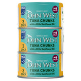 John West No Drain Tuna Chunks with a Little Sunflower Oil MSC 3x100g