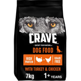 Crave Adult Dog Dry Food with Turkey  Chicken