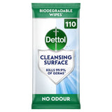 Dettol Antibacterial Biodegradable Multi Surface Cleansing Wipes x110