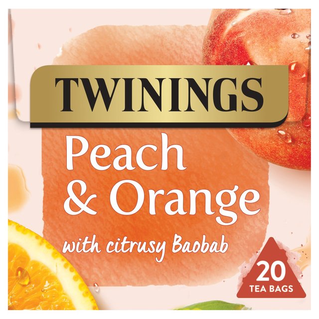 Twinings Peach & Orange Fruit Tea   20 per pack GOODS M&S   